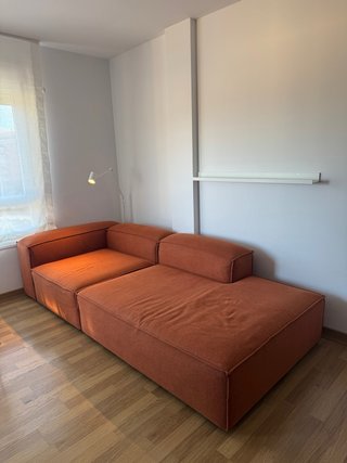 Sofá modular diseño naranja