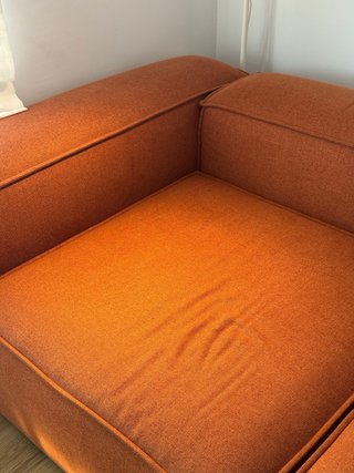 Sofá modular diseño naranja