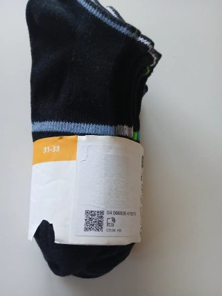 Calcetines niños negros con rayas