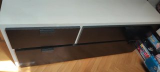 Mueble TV Ikea Blanco y Negro