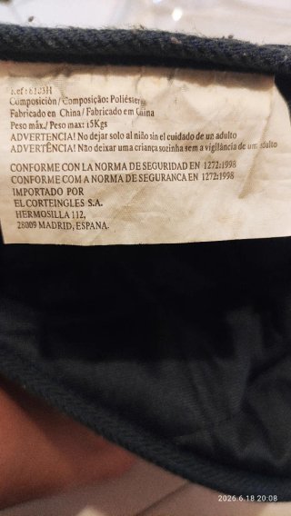 Trona portátil para mesa