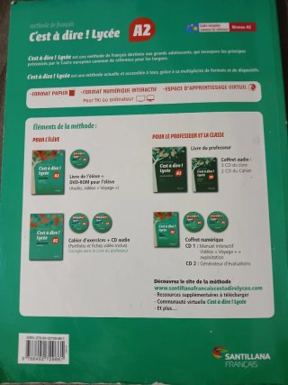 Libro de texto Francés C'est à dire! Lycée A2 livr