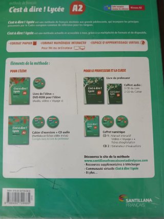 Libro de texto Francés C'est à dire! Lycée A2 livr
