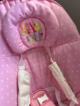 Columpio para bebé rosa