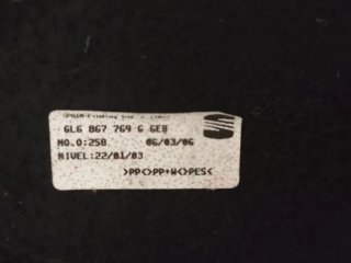 Bandeja Maletero Seat Ibiza 6L