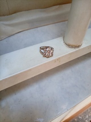 Anillo de pedida! Plata y Circonitas Flor