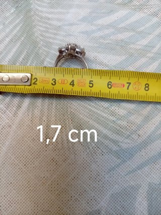 Anillo de pedida! Plata y Circonitas Flor