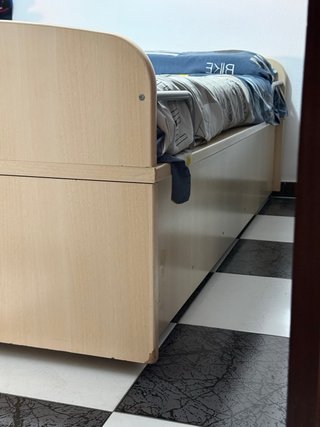 Cama individual con colchón