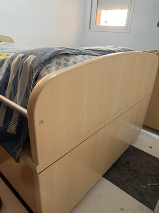 Cama individual con colchón