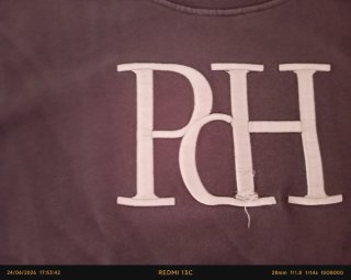 Sudadera gris con logo PH
