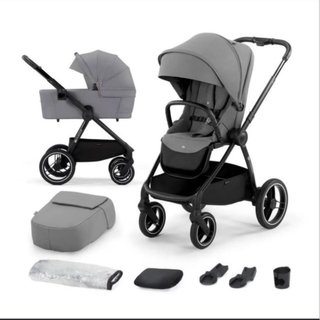 Carro de bebé 2 en 1 gris