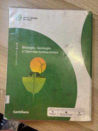 Libro de biologia 1 bachiller Santillana