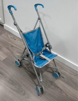 Carrito de juguete para bebé azul