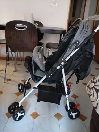 Carrito de paseo gris
