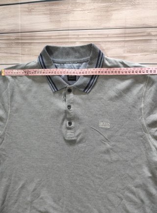 Polo Manga Corta HUGO BOSS Gris Hombre Casual L