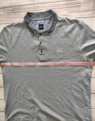 Polo Manga Corta HUGO BOSS Gris Hombre Casual L