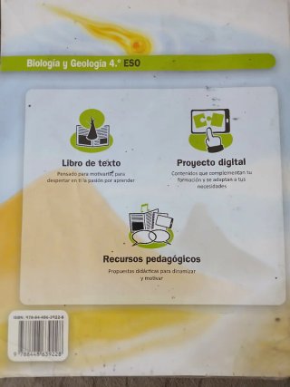 Libro de texto Biología y Geología 4 ESO