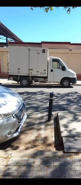 Mini camión blanco