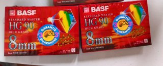 Cinta Video 8mm BASF HG 90 Standard Master, nuevo