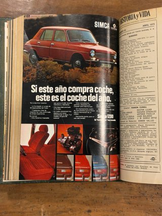Revistas antiguas “historia y vida” encuadernadas