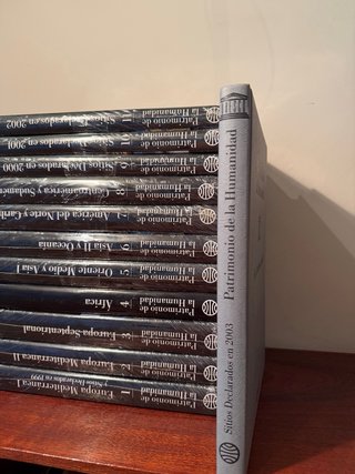 Lote de 12 libros el  Patrimonio  de la humanidad