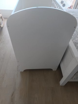 Cuna IKEA GONATT madera blanca 60x120 cm