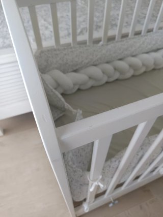 Cuna IKEA GONATT madera blanca 60x120 cm