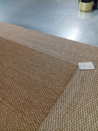 Alfombra vinilo trenzado beige 140x227