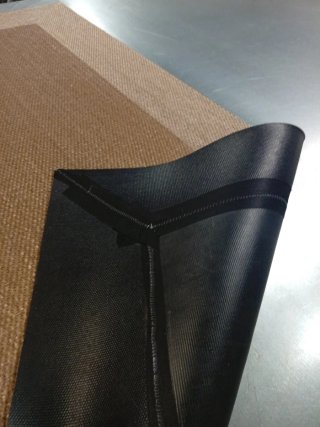 Alfombra vinilo trenzado beige 140x227
