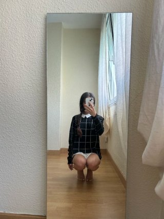 Blusa efecto dos piezas - Cuello camisa y cuadros