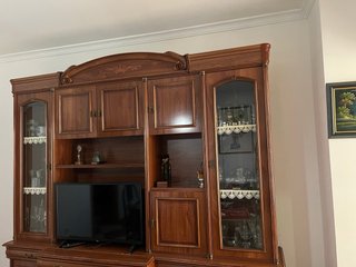 Mueble salón vitrina, aparador y módulo TV