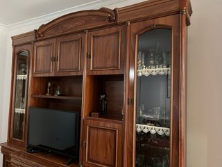 Mueble salón vitrina, aparador y módulo TV