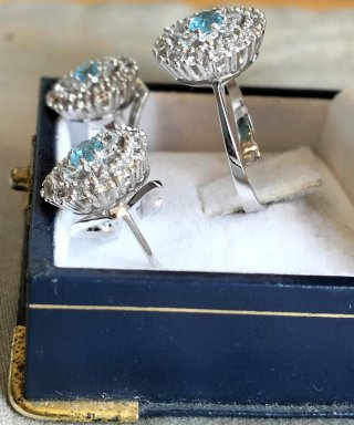 Conjunto Vintage Anillo y Pendientes