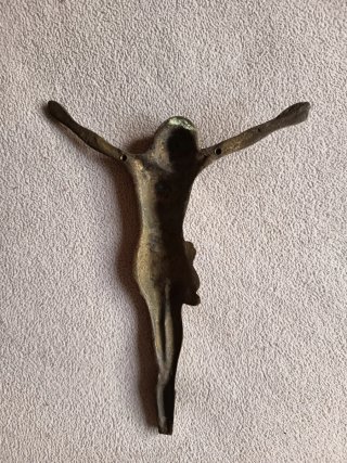Figura Jesús Crucificado Bronce