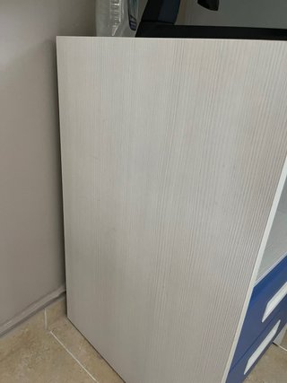 Cajonera estudio azul y blanco
