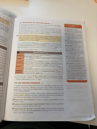 Valencià, llengua i literatura, 2 Batxillerat