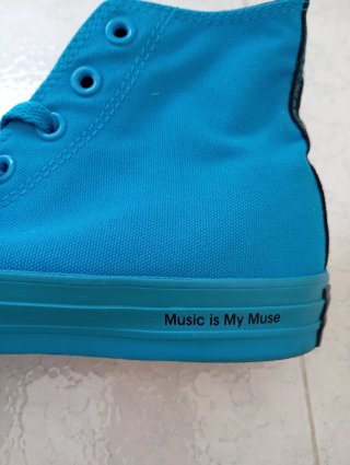 Zapatillas Converse Altas Azul Turquesa