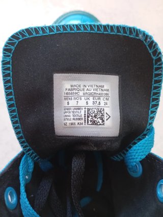 Zapatillas Converse Altas Azul Turquesa