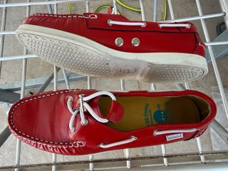 Zapatos náuticos rojos
