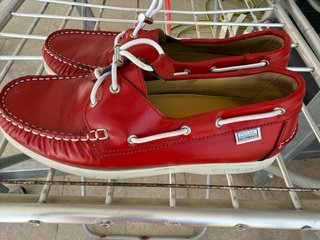 Zapatos náuticos rojos