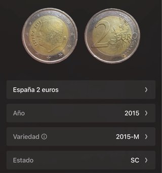 Moneda 2€ España Felipe VI 2015