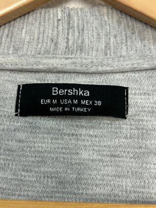 Chaqueta Bershka Hombre Gris Talla M