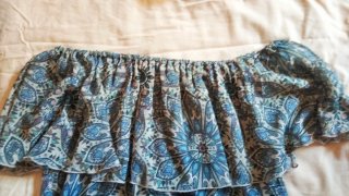 Blusa Bardot Estampada