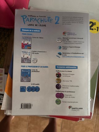 Parachute 2, methode de français Livre de l'élève