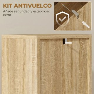 Armario Alto Baño Estantes Ajustables