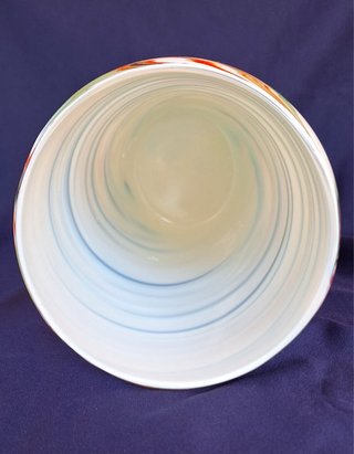 Jarrón cilíndrico cristal de Murano