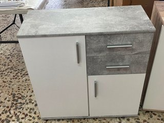 Aparador Nuevo Blanco y Gris en oferta
