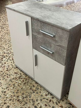 Aparador Nuevo Blanco y Gris en oferta
