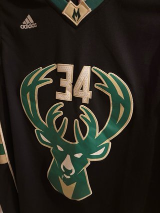 Camiseta Giannis Antetokounmpo Bucks 34