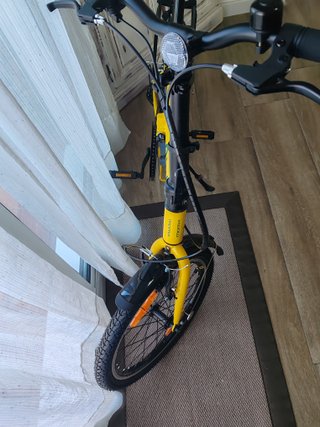 Bicicleta Plegable Amarilla